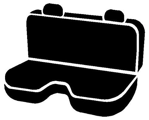Fia Solid Gray TRS40 Wrangler TRS42-43 Solid Seat Cover (Rear Bench Seat/Saddle Blanket)