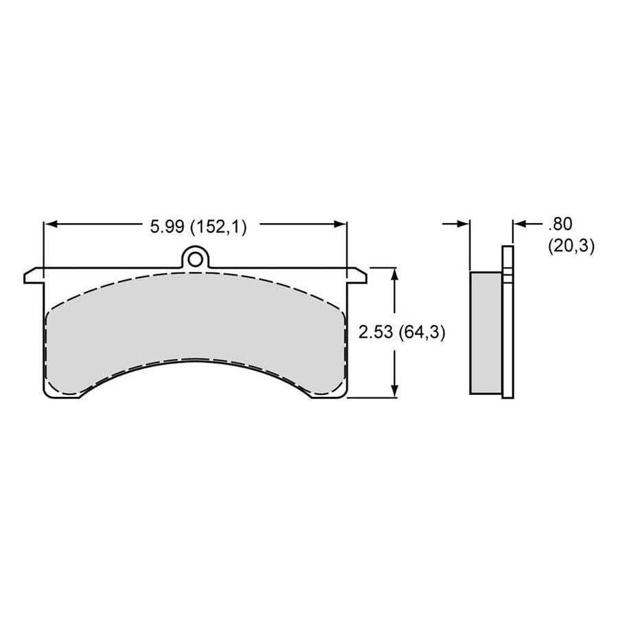 Brake Pad Set Wilwood 150-12246K (B-40 7520GN)