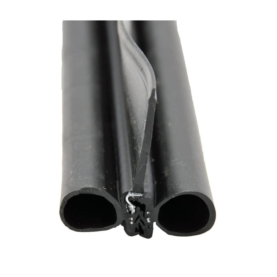 Double Bulb Seal AP Products 018-478 with Slide-On Clip, Black