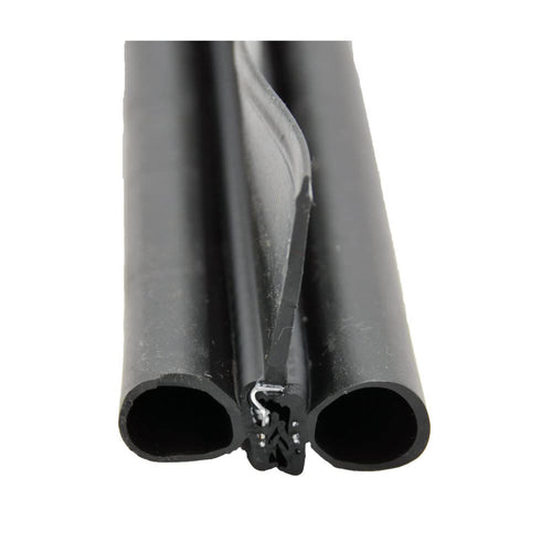 Double Bulb Seal AP Products 018-478 with Slide-On Clip, Black