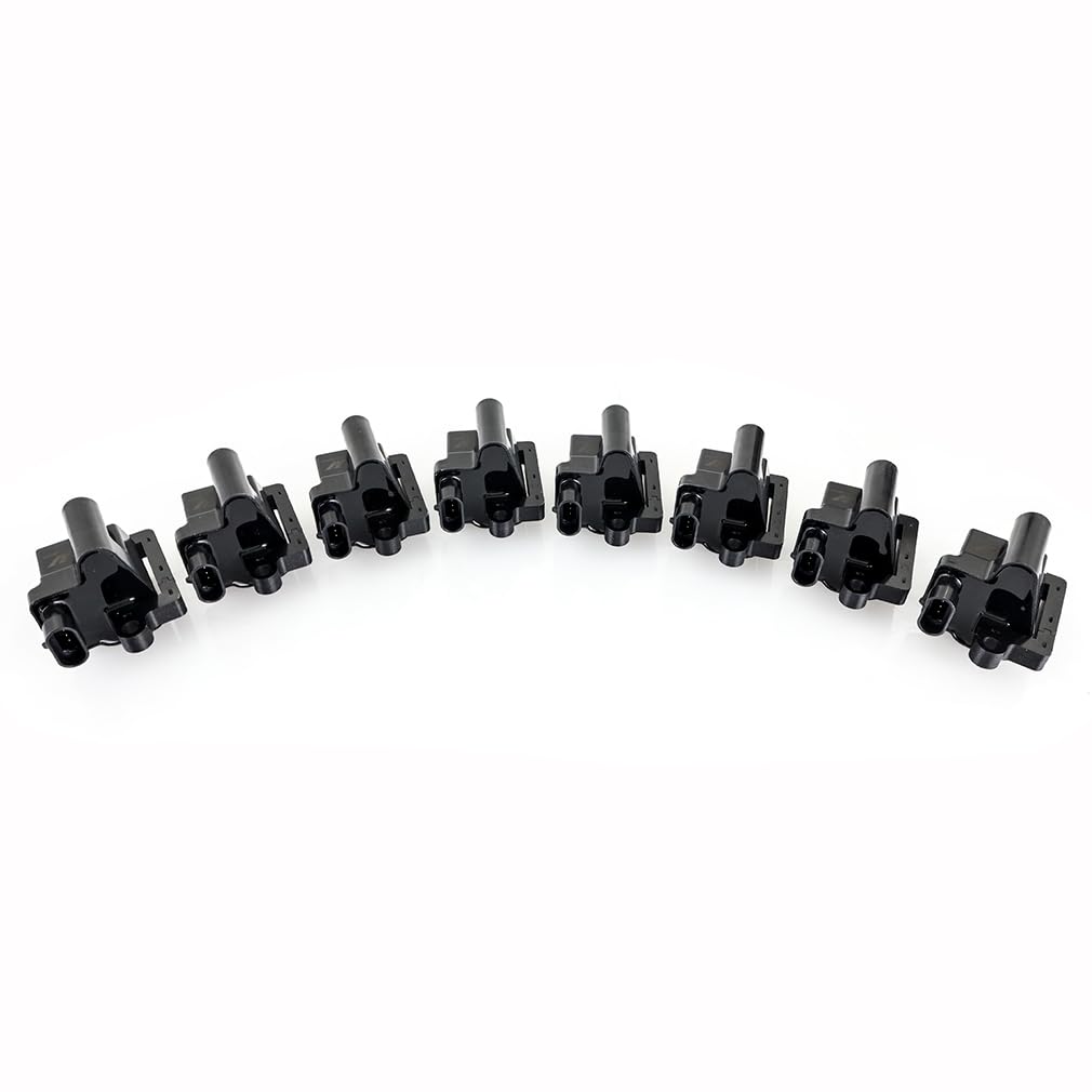 Mishimoto Ignition Coil, Set of 8 Compatible with GM L-Series Truck Engines 1999-2007