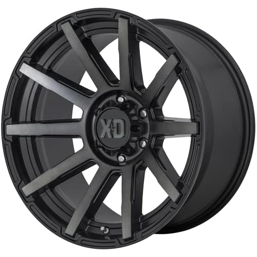 XD Wheels Outbreak Xd847 Satin Black with Gray Tint Wheel with Alloy Steel (18 x 9. inches /5 x 78 mm, 0 mm Offset)