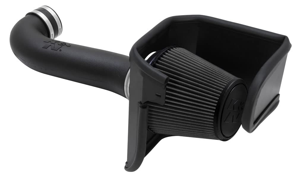 Cold Air Intake System K&N: Dry-Flow Air Filter, Increase Performance & Acceleration: Compatible with 2005-2023 CHRYSLER/DODGE, 300C, Challenger, Charger, Magnum, 30-1542