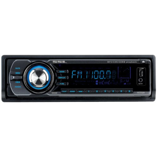 4 X 60-Watt SOUNDSTORM US599 CD/MP3/USB/SECURE Digital Card Receiver With Drop Down Detachable Face