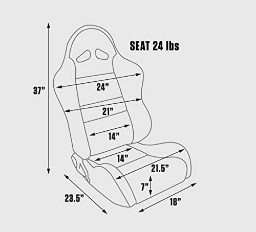 Black Velour ProCar by Scat 80-1606-61L Sportsman Left Racing Seat