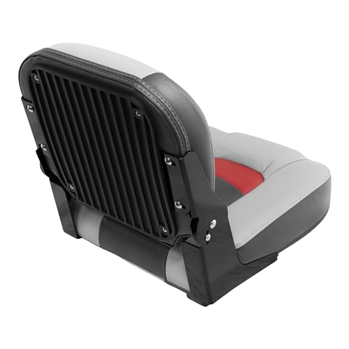 Pro-Angler Series Wise 3305-1881 14" Center Seat Marble Grey/Regal Red/Charcoal