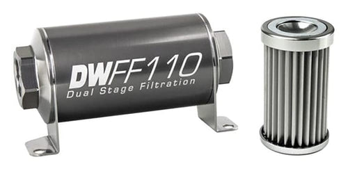 in-line DeatschWerks Fuel Filter and housing kit (8-03-110-005K)