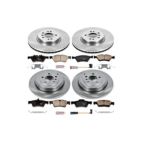Power Stop Autospecialty KOE4086 Front and Rear Replacement Brake Kit-OE Brake Rotors & Ceramic Brake Pads