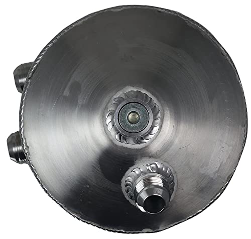 Moroso Dry Sump Tank 22612, 7" OD Split Top, 13" Tall w/Breather Tank, 5 Quart Capacity