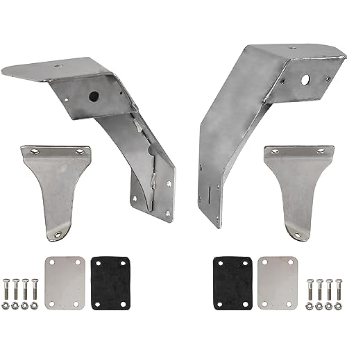 Buyers Products Plow Light Bracket Kit for MACK Granite Trucks 2020+ Use, Durable Stainless Steel Construction, Mounts Easily to Hood, MACK Granite Drump Truck Accessories