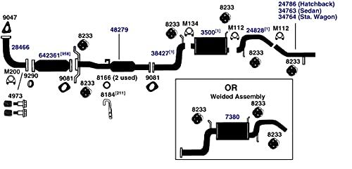 Catalytic Converter AP Exhaust Products Gasket 9290