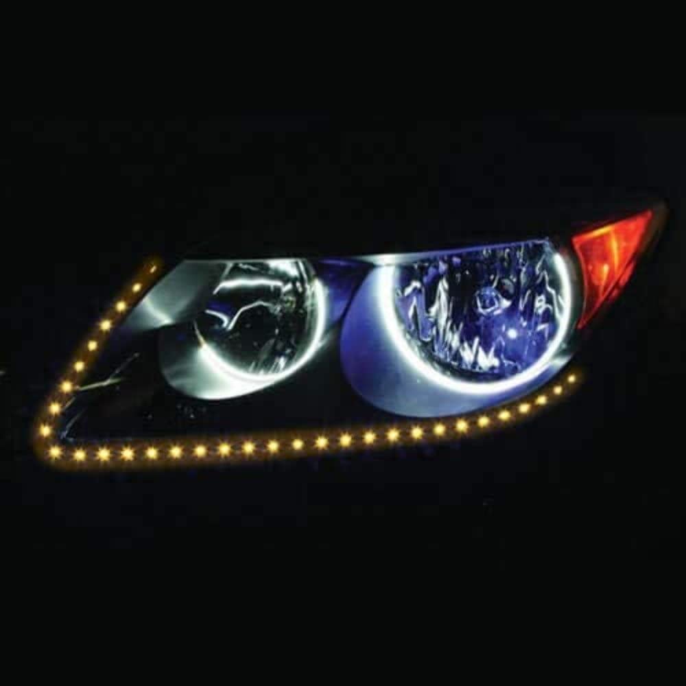 24 Inch Heise Amber Sideview LED Pair - Retail Pack (H-ASV)