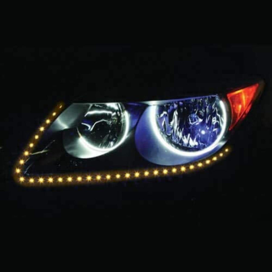 24 Inch Heise Amber Sideview LED Pair - Retail Pack (H-ASV)