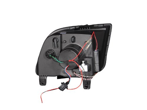 Ford Mustang Anzo USA 121162 Projector With Halo/Chrome Clear With Amber Reflectors Headlight Assembly - (Sold in Pairs)