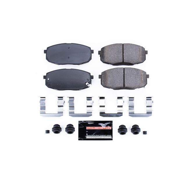 Power Stop Z23-1397 Z23 Evolution Sport Carbon Fiber Infused Ceramic Brake Pads with Hardware For Hyundai Elantra, Kia Forte, Kia Forte Koup, Kia Forte5, Kia Soul [Model Specific]