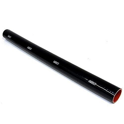 HPS High Temperature 4-Ply Reinforced Silicone Coolant Tube Hose HTST-3F-162-BLK, 30 psi Maximum Pressure, 3' Length, 1-5/8" ID, Black