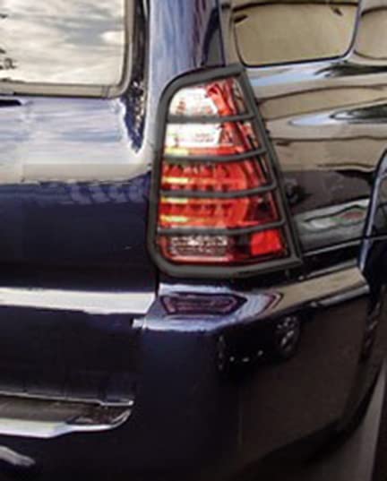 Tail Light Guards Black Black Horse Compatible with 2003-2009 Toyota 4Runner-7TU15A