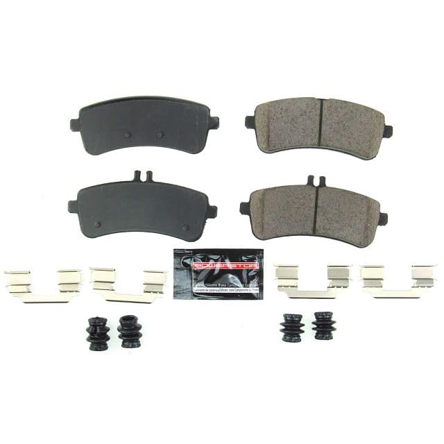 Power Stop Z23-1681 Z23 Evolution Sport Rear Carbon Fiber Infused Ceramic Brake Pads with Hardware
