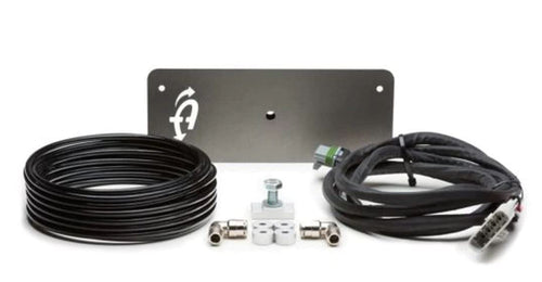 Twin Compressor Mount & Connection Kit - Up Down Air F Series Bed With Locking Tie Downs for ARB & EGOI II Dual Air Compressor - Gray