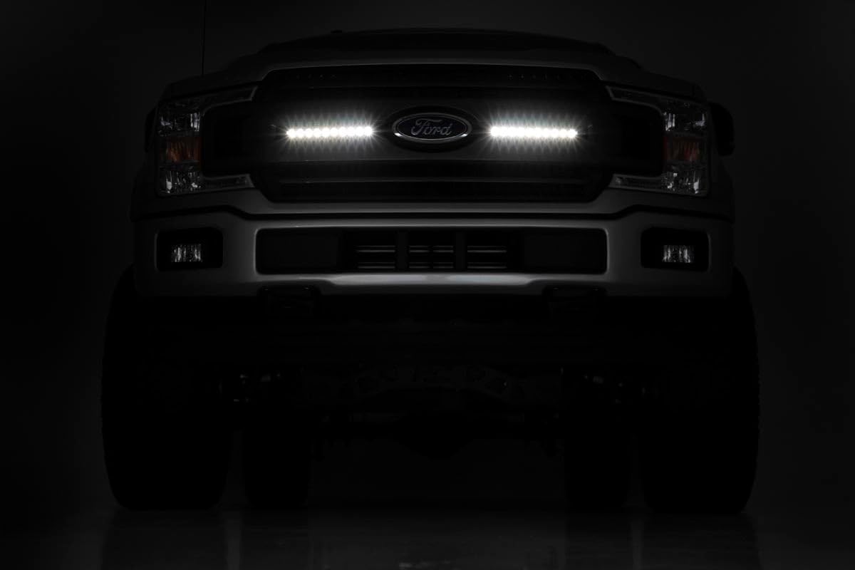 10" Rough Country Chrome Series Slimline CREE LED Light Bars | Pair - 70410A
