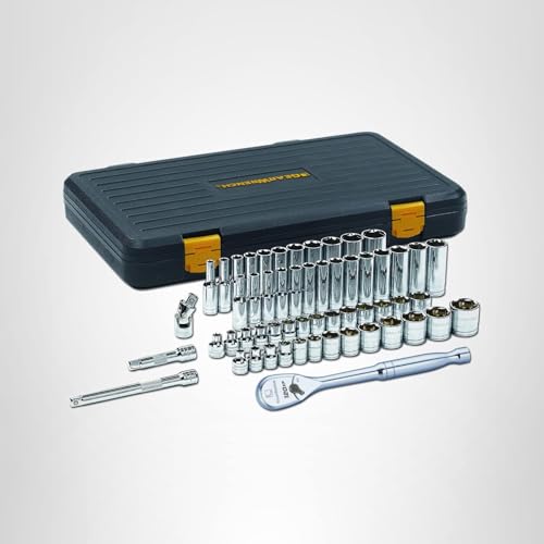 3/8" Drive GEARWRENCH 56 Pc. 6 Pt. 120XP Mechanics Tool Set, Standard & Deep, SAE/Metric - 80550P