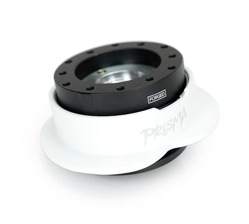 NRG Innovations Steering Wheel Quick Release Kit Adapter NRG-SRK-143BK-WT Black Body/White Heart Ring 6x70mm & 6x74mm Bolt Pattern