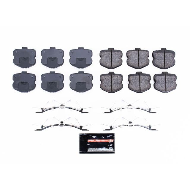Power Stop Z23-1185F Z23 Evolution Sport Carbon Fiber Infused Ceramic Brake Pads with Hardware For Chevrolet Corvette 2006-2013 [Model Specific]