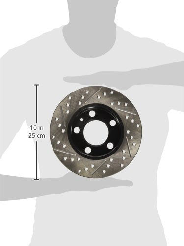 Sport Drilled/Slotted Brake Rotor StopTech 127.33057L (Rear Left), 1 Pack
