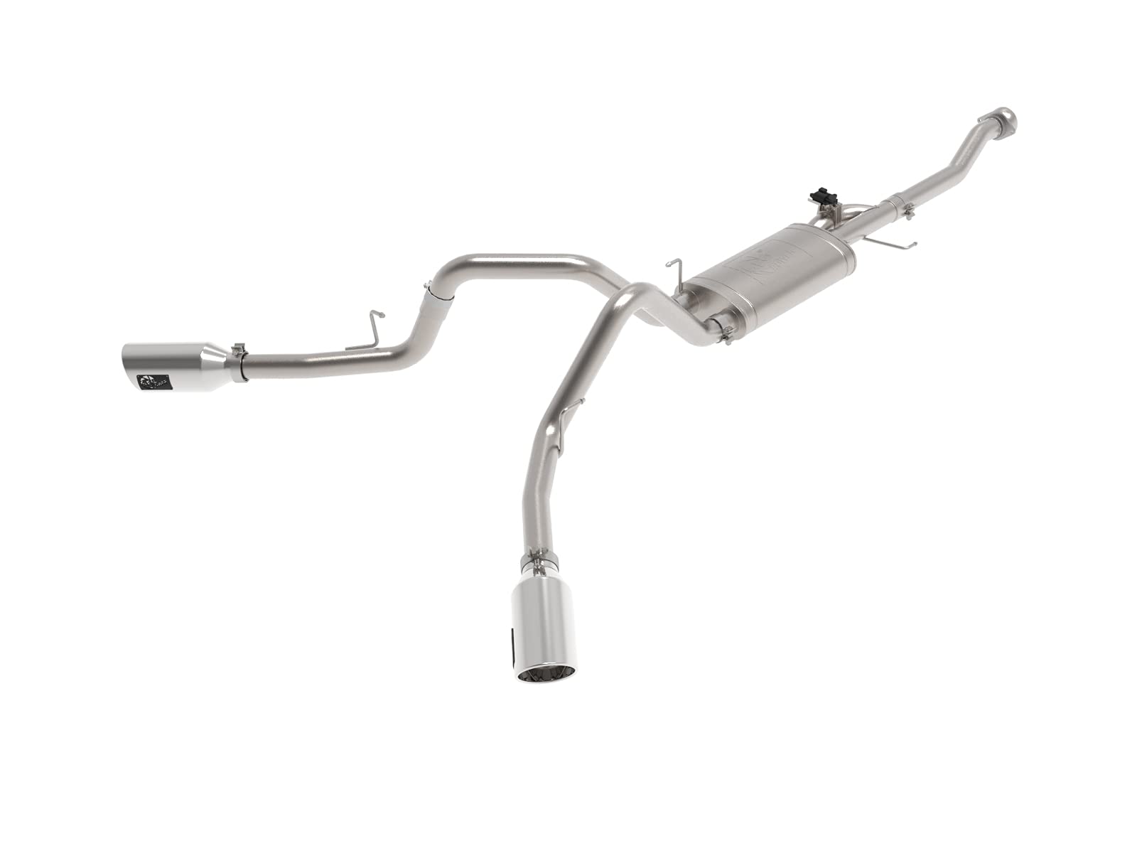 Gemini XV aFe Power 49-33129-P 3 IN 304 Stainless Steel Cat-Back Exhaust System w/Cutout, Polished, fits Ford F-150 2021 V6-2.7L (tt)/V6-3.5L (tt)/V8-5.0L