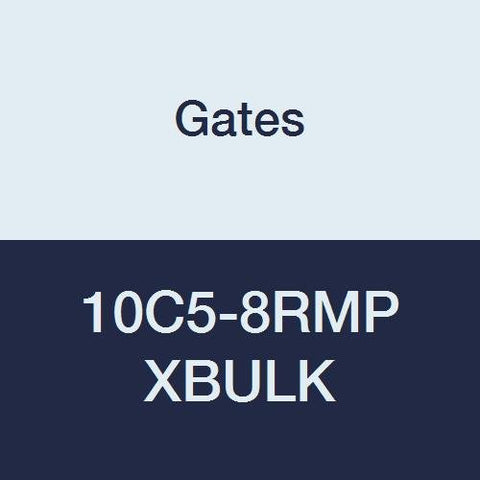 Gates 10C5-8RMP XBULK Field Attachable Male Pipe NPTF for C5C, C5D and C5M Hose, 30 Cone Seat, Steel, 1/2" ID (Pack of 80)