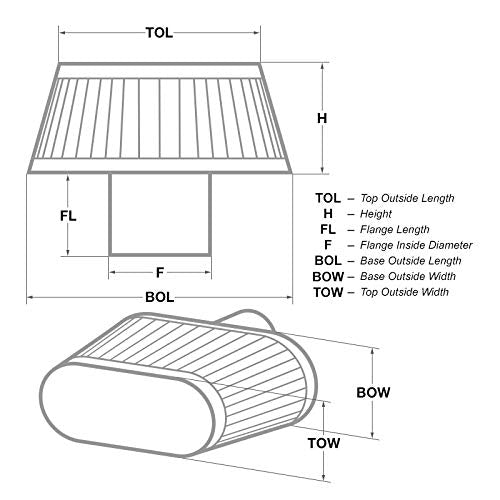 aFe Power 21-91040 A/F PDS 5-1/2Fx(7x10) Bx(6-3/4x5-1/2) T(Inv) x5-3/4H Air Filters