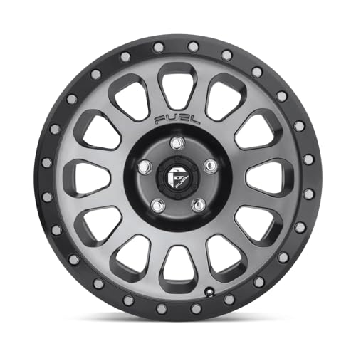 FUEL D601 OFF-ROAD VECTOR 18X9, 5X5.0, 5.04, 1mm MATTE GUN METAL BLACK BEAD RING - D60118907350