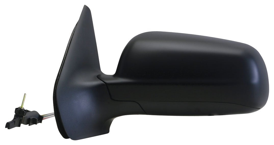Fit System Mirror Driver Side for VW Golf/GTI, Black, Foldaway, Non-Heated, Big housing, Blue Lens, Manual Remote