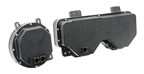 Dakota Digital VHX-69P-GTO-S-R 69 Pontiac GTO Le Mans Direct-Fit Analog Dash Gauges Silver Alloy Red
