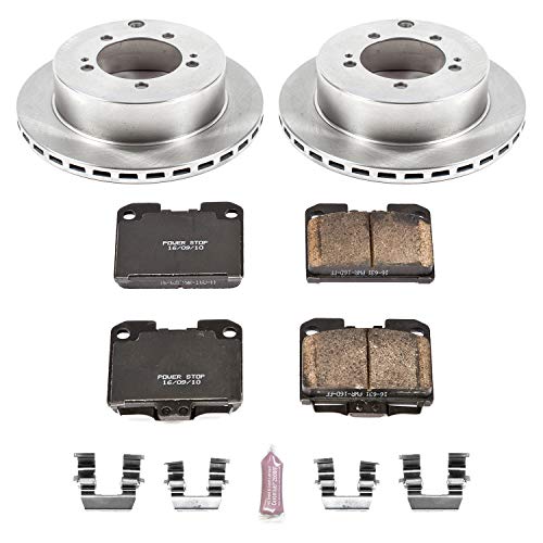 Power Stop Autospecialty KOE807 Rear Replacement Brake Kit-OE Brake Rotors & Ceramic Brake Pads