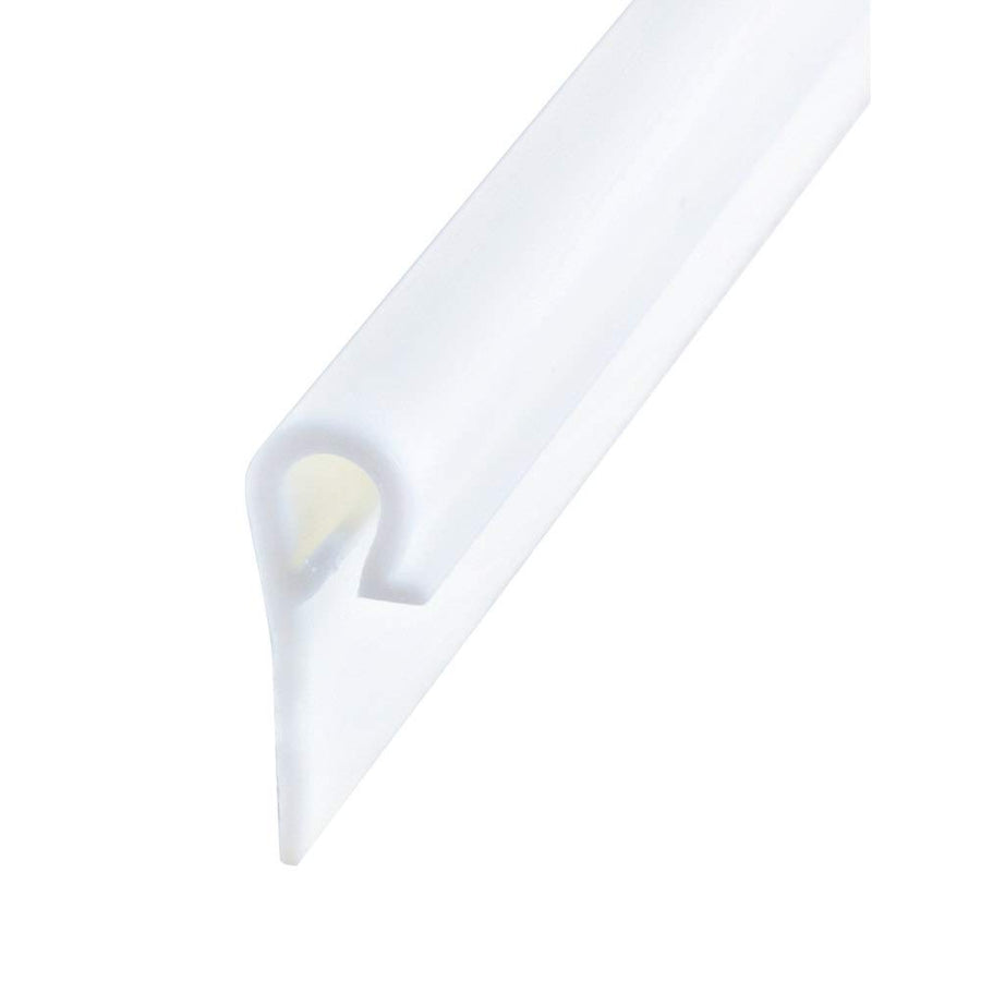 White AP Products Poly Sewn-In Clip, Pair - 1-3/16" x 3/8" x 18'