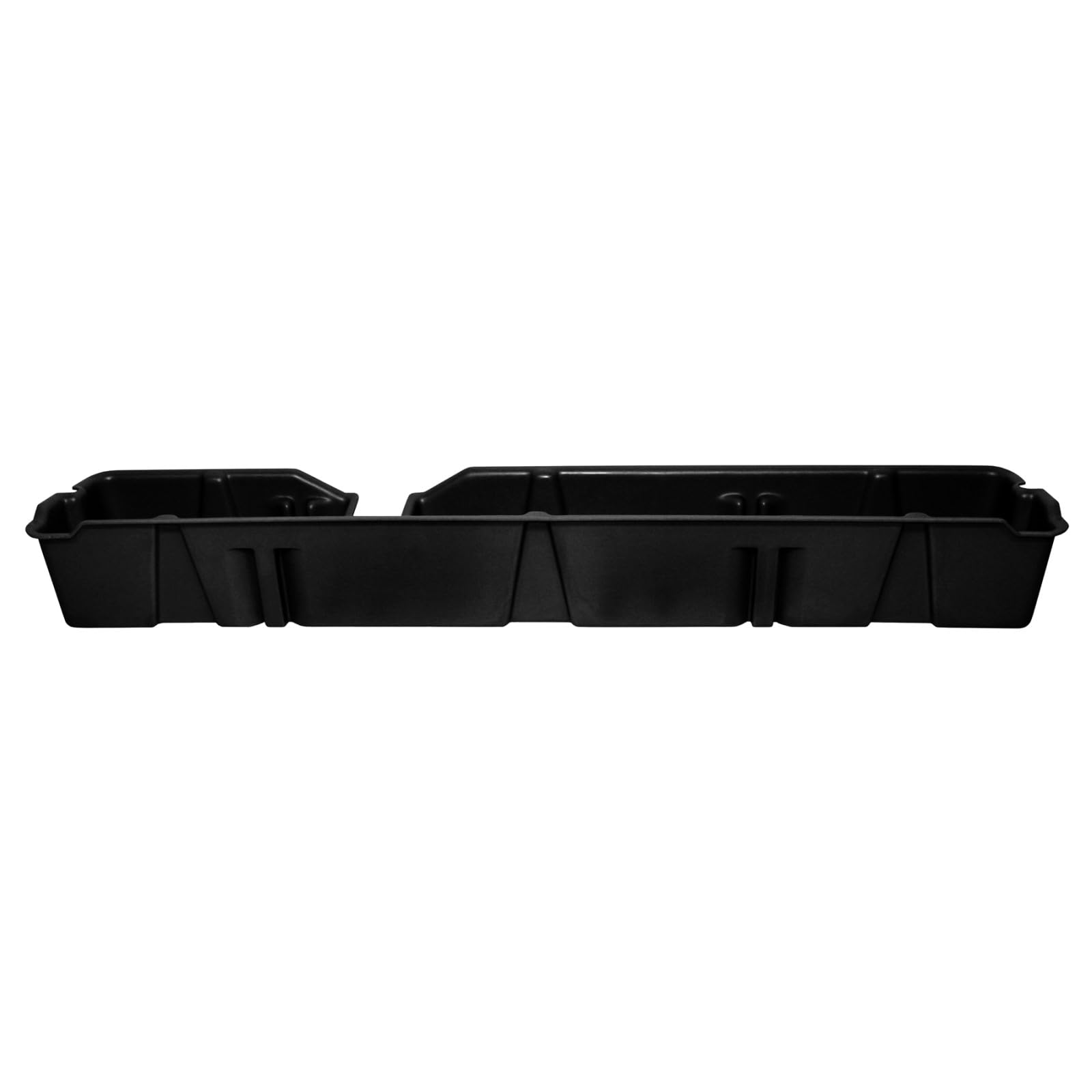 Under Seat Storage DuHa 20071 fits 2009-2014 F150 SuperCab without Factory Subwoofer | Black Heavy-Duty Back Seat Organizer | Durable Construction | Includes Dividers