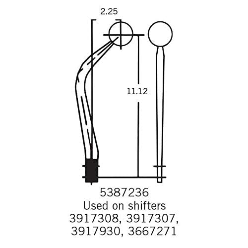 Gear Shift Lever Hurst Stick 5387236