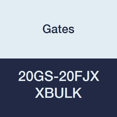 Gates XBULK 20GS-20FJX GlobalSpiral Couplings, Female JIC 37° Flare Swivel, Zinc Plated Carbon Steel, 5.29", 1 1/4" ID (Pack of 25)
