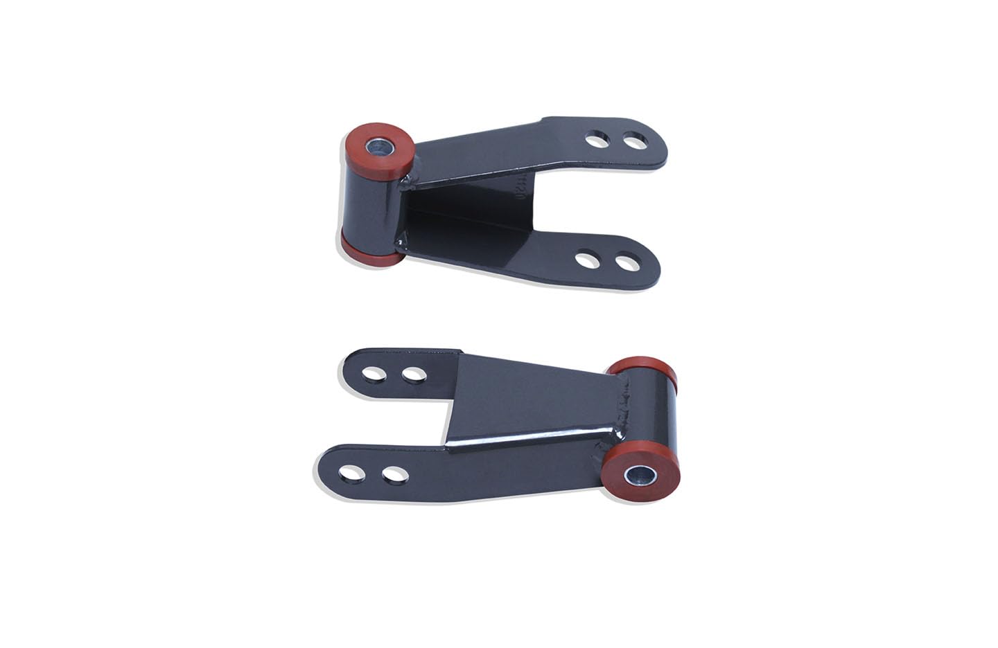 Part# 411120 MAXTRAC SUSPENSION'S is A Pair of 2" Rear LOWERING Shackles FABRICATED from Steel & Powder Coated Grey