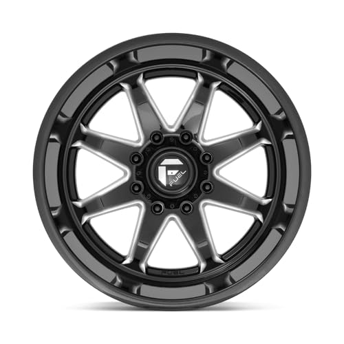 1PC Fuel D749 22X10 8X170 GL-BLK-MIL -18MM - D74922001747