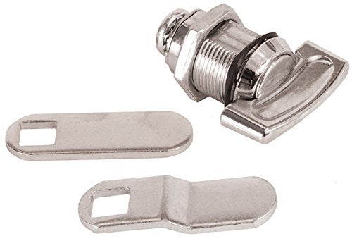 Non-Locking RV Designer L528 Compartment Lock, Thumb Turn, Weather Resistant, 1-1/8 inch, Outdoor Hardware, Beige