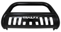 B0029B TrailFX Bull Bar Fits Chevrolet Colorado 2015-2022 Tubular 3 Inch Black Powder Coated Steel, with Skid Plate, Holes for Optional Lighting