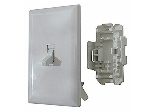 White Valterra Diamond Group (WDS151WT Speed Box Toggle Switch with Cover