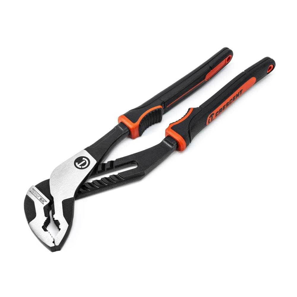 Z2 K9 Crescent V-Jaw Dual Material Tongue & Groove Plier Set - Adjustable Plier Set with 8 Jaw Positions - Premium Hand Tool Set - 2-Piece Set - RTZ2CGVSET2