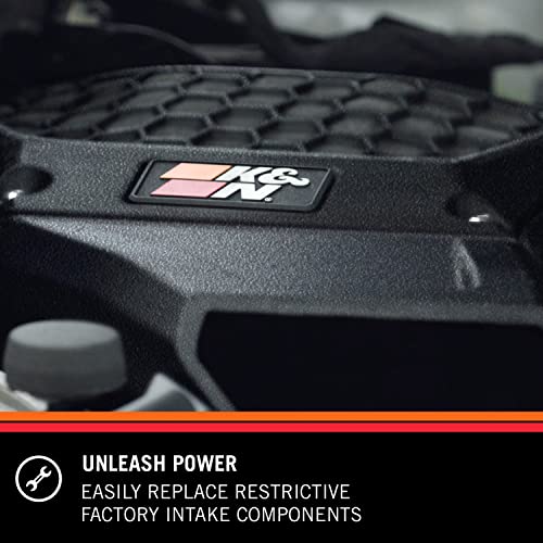 Cold Air Intake System K&N: High-Flow Air Filter, Increase Performance & Towing: Compatible with 2021-2025 Ford: Bronco, Ranger, 77-1006KC