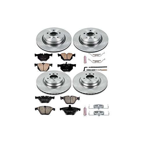 Power Stop Autospecialty KOE6160 Front and Rear Replacement Brake Kit-OE Brake Rotors & Ceramic Brake Pads