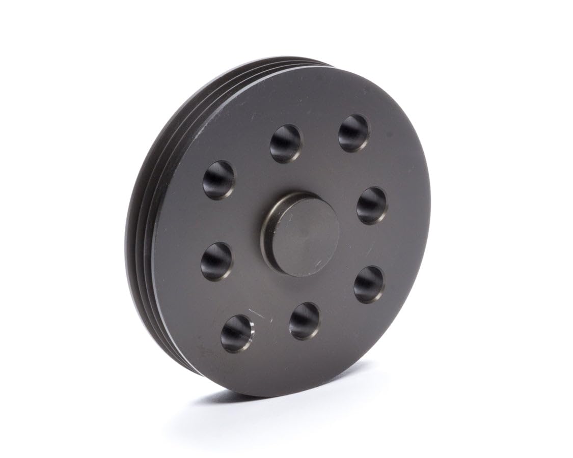Pulley Water Pump Powermaster 3 grv 3.07" OD Aluminum Hardcoat Anodized for Circle Track
