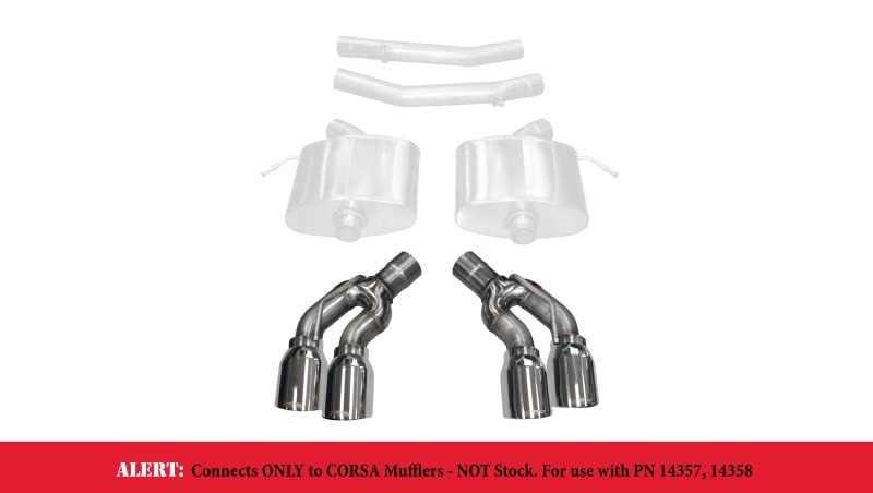 4.0 IN Twin Pro-Series Tip Kit | 2016-2019 CTS-V 6.2L CORSA Systems Polished