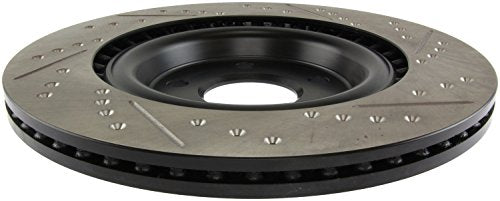 Rear Right StopTech 127.33137R Drilled and Slotted Automotive Replacement Disc Brake Rotor Fits Select Audi A4/A5/A6/A8/Q5/Q7